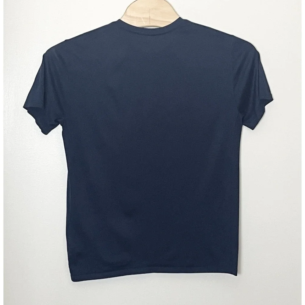 Jordan‎ University Of Michigan T-Shirt Men's Large Blue Wolverines DriFit NCAA